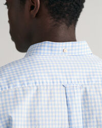 Regular Fit poplin overhemd met Gingham-ruitje
