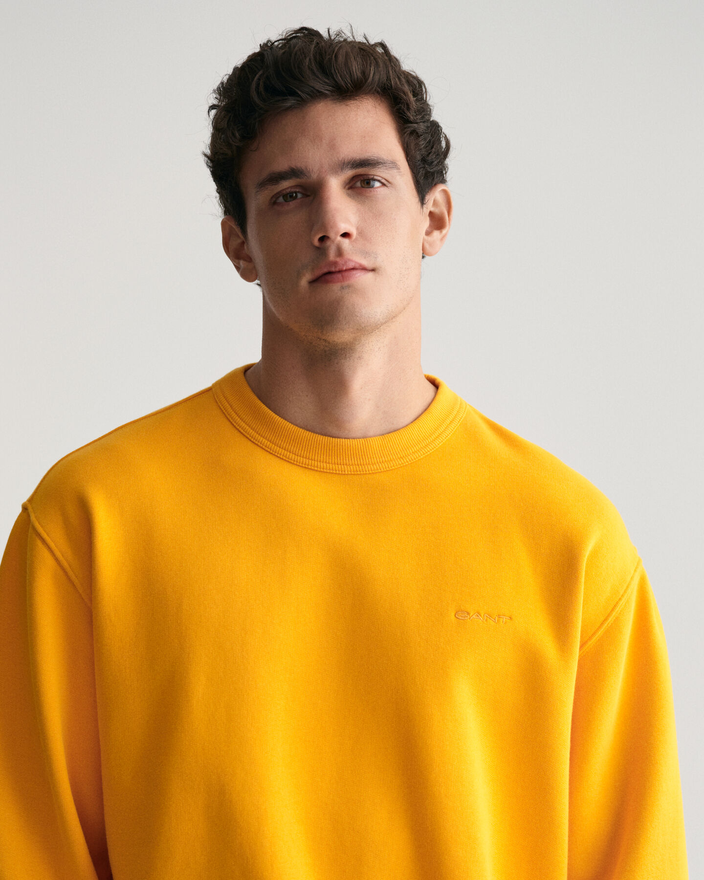 Sweatshirt met GANT-logo en ronde hals