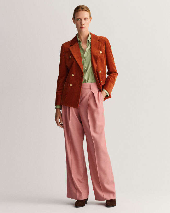 Slim Fit blazer van corduroy