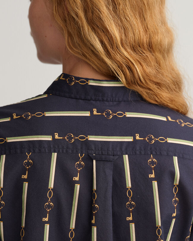 Relaxed Fit American Luxe overhemd van katoenen voile