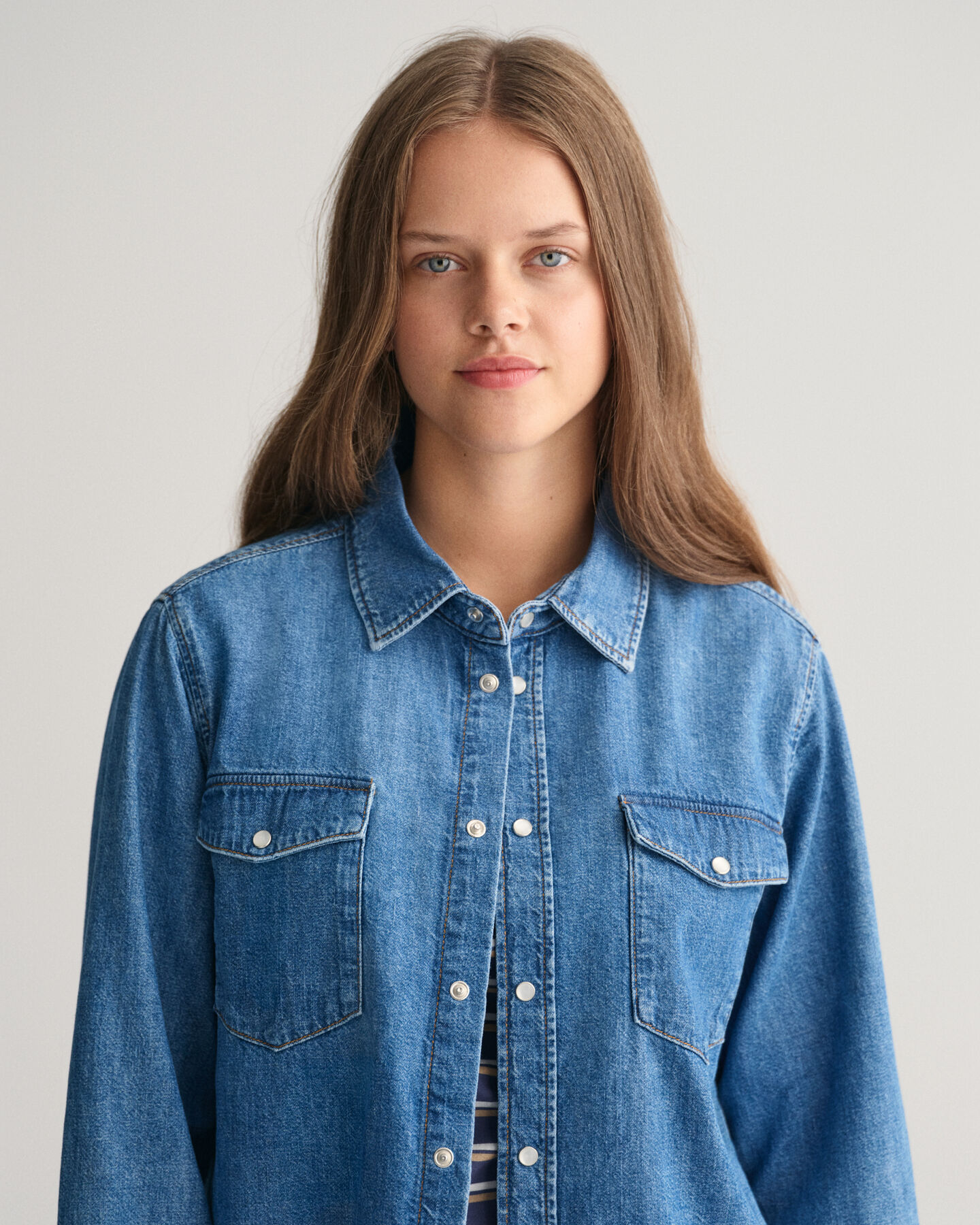 Teens denim overhemd