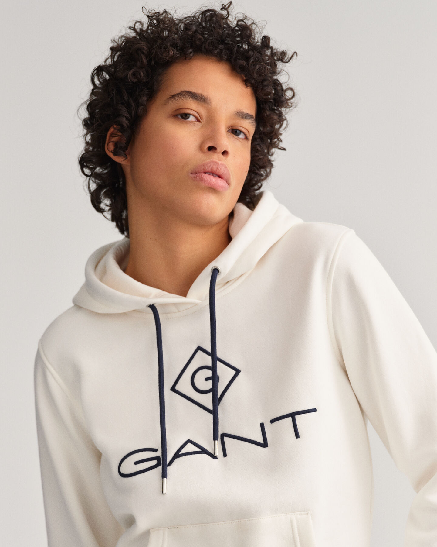 Logo hoodie van sweatstof
