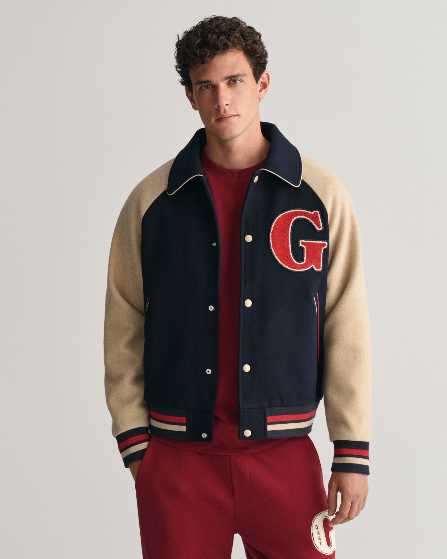 Wollen GANT Varsity Jacket