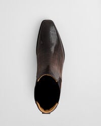 Bassotte leren laarzen met krokodilleneffect