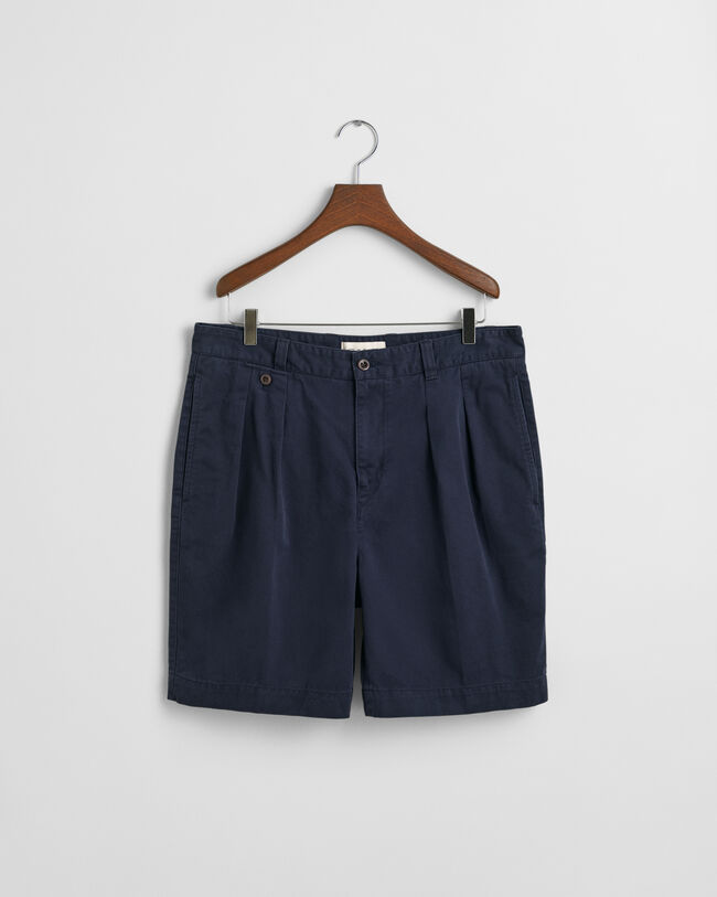 Relaxed Fit chinoshort van katoenkeper