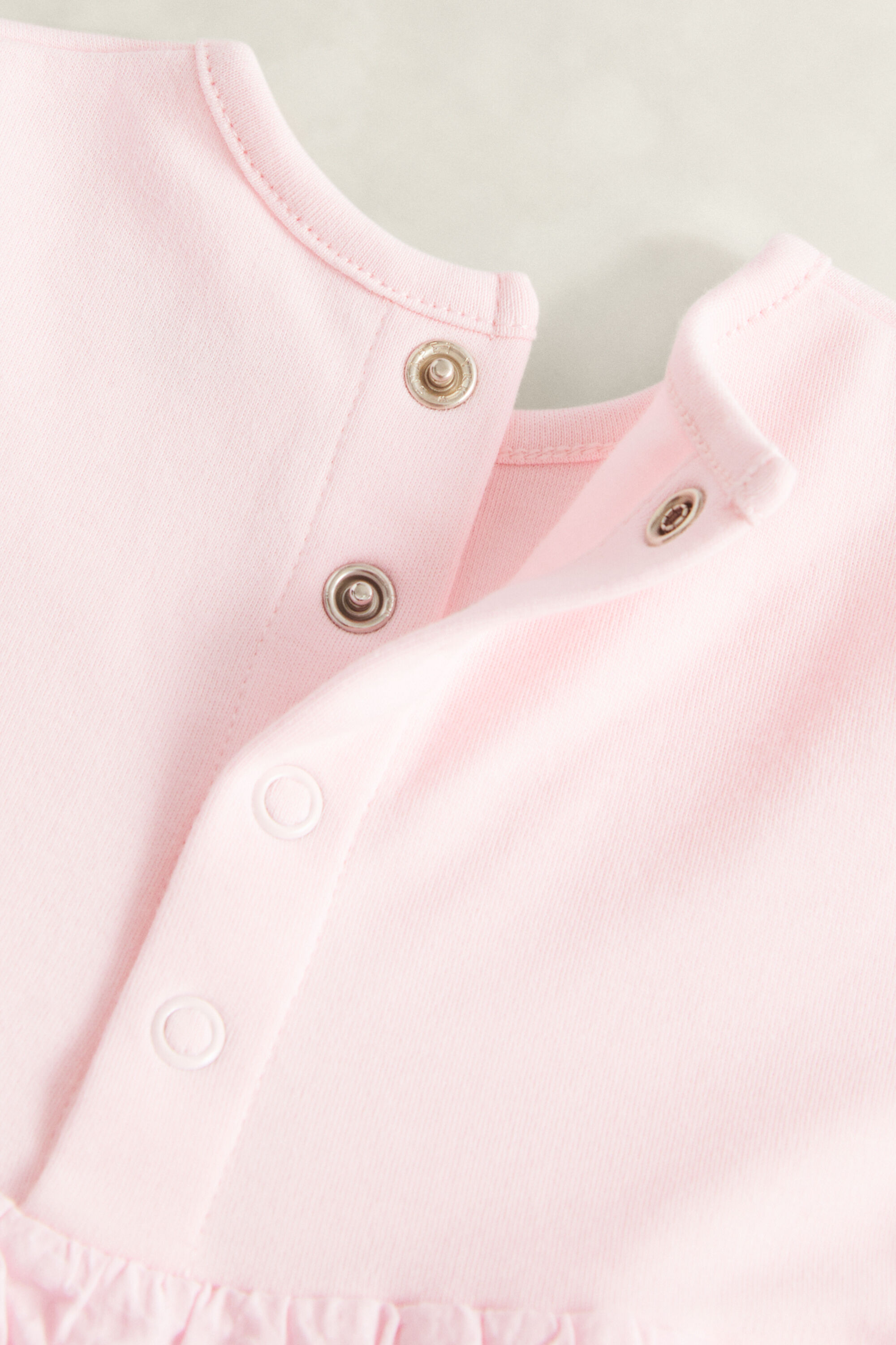 Baby Girls set met seersucker jurk en broekje