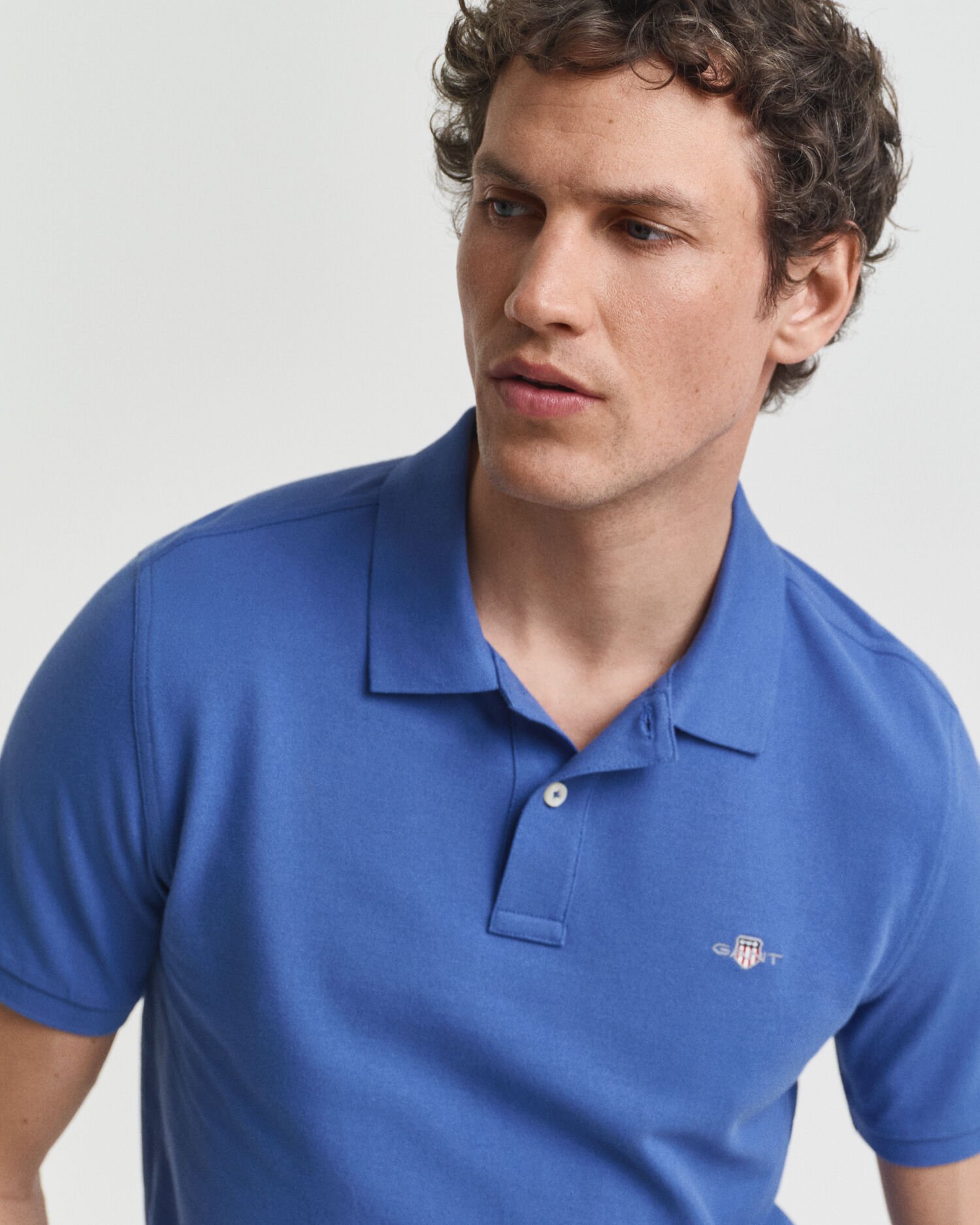 Regular Fit Shield piqué poloshirt