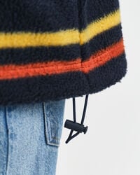 Gestreept sweatshirt van fleece