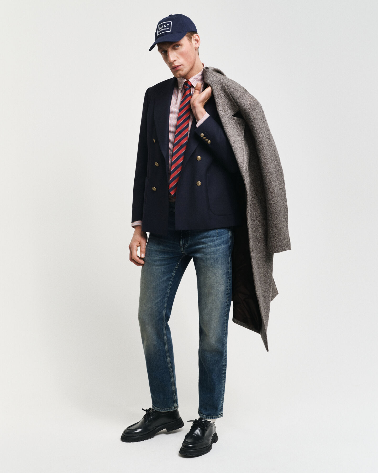 Regular Fit klassiek Oxford-overhemd met strepen