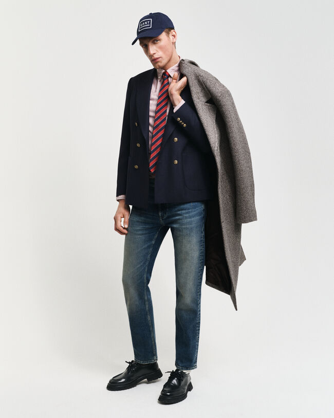 Regular Fit klassiek Oxford-overhemd met strepen