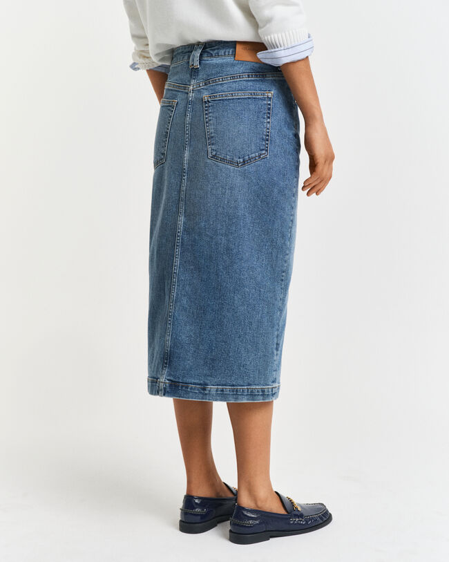 Denim midirok