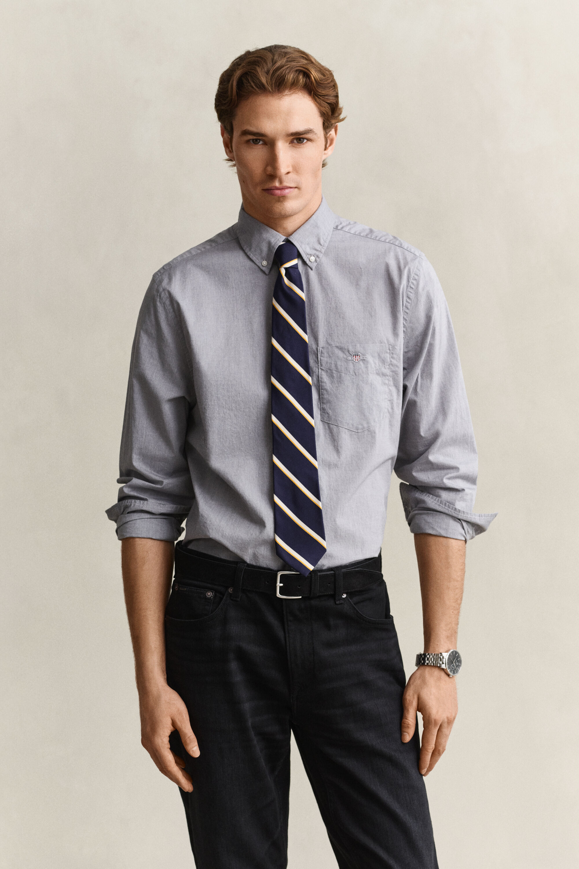 Regular Fit Classic overhemd van poplin