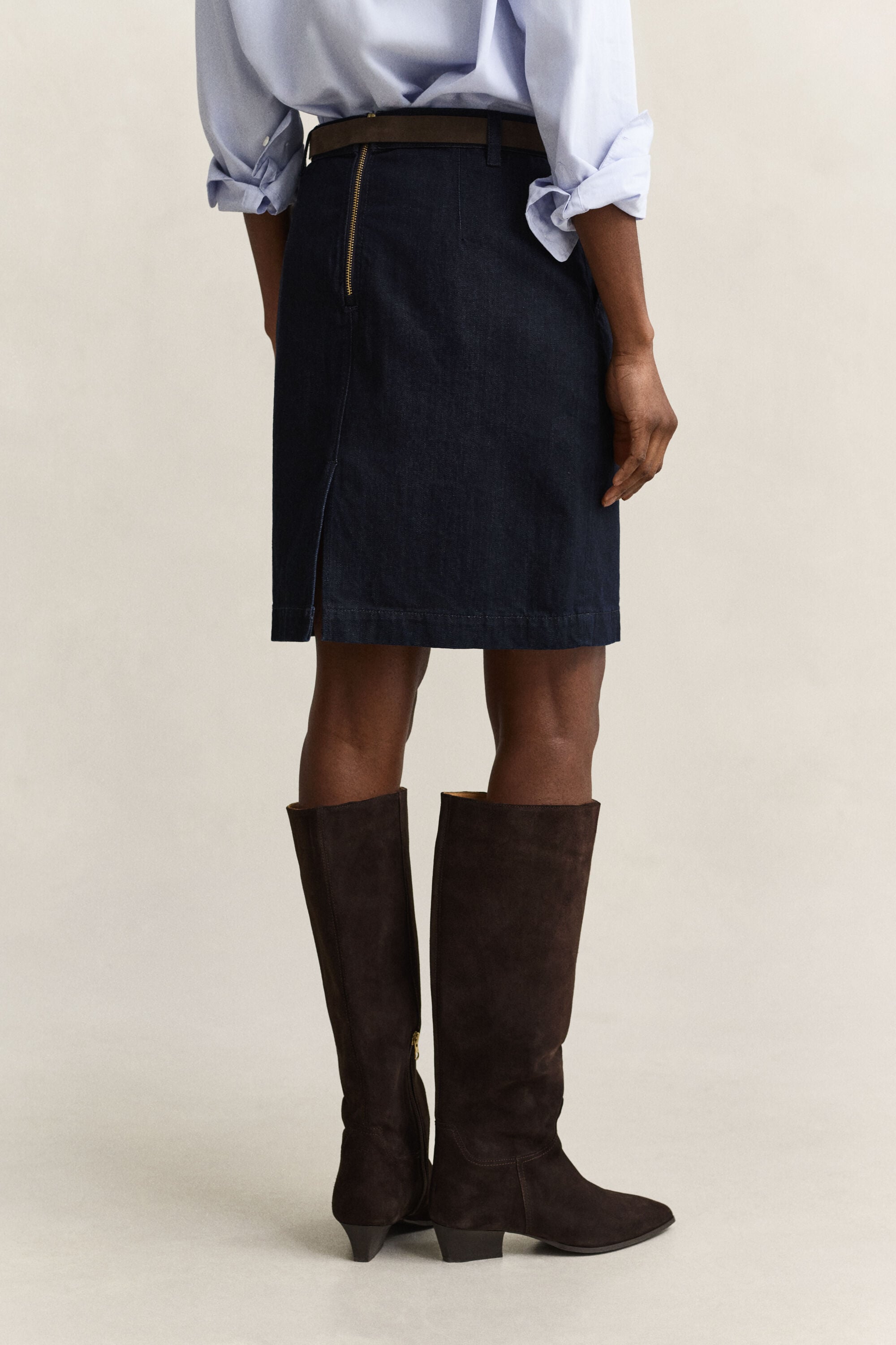 Denim kokerrok