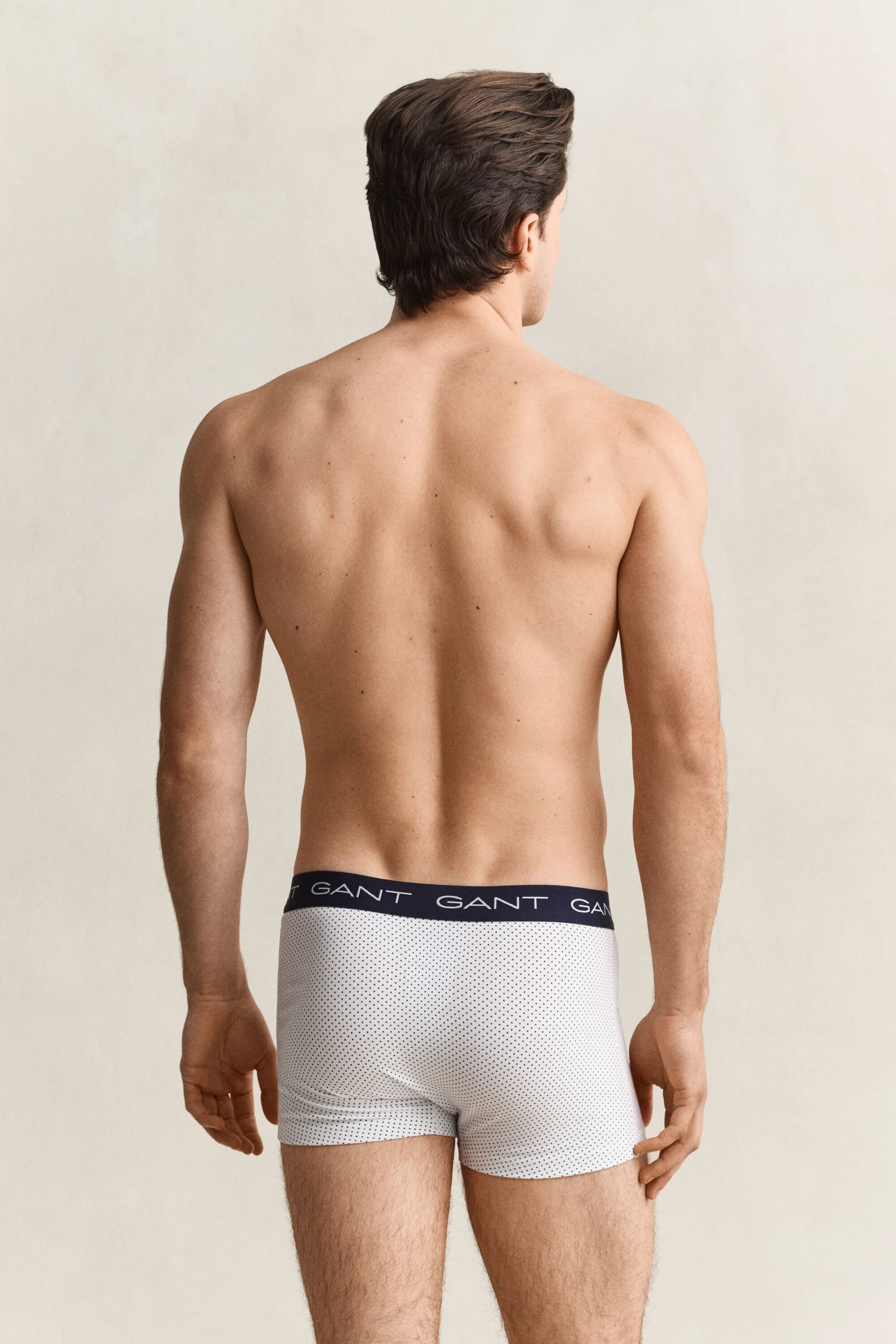 Set van drie boxershorts met stippen
