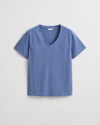 Shield T-shirt met V-hals