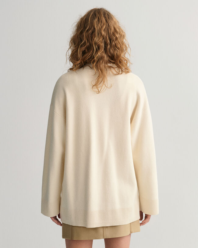 Relaxed Fit vest met V-hals