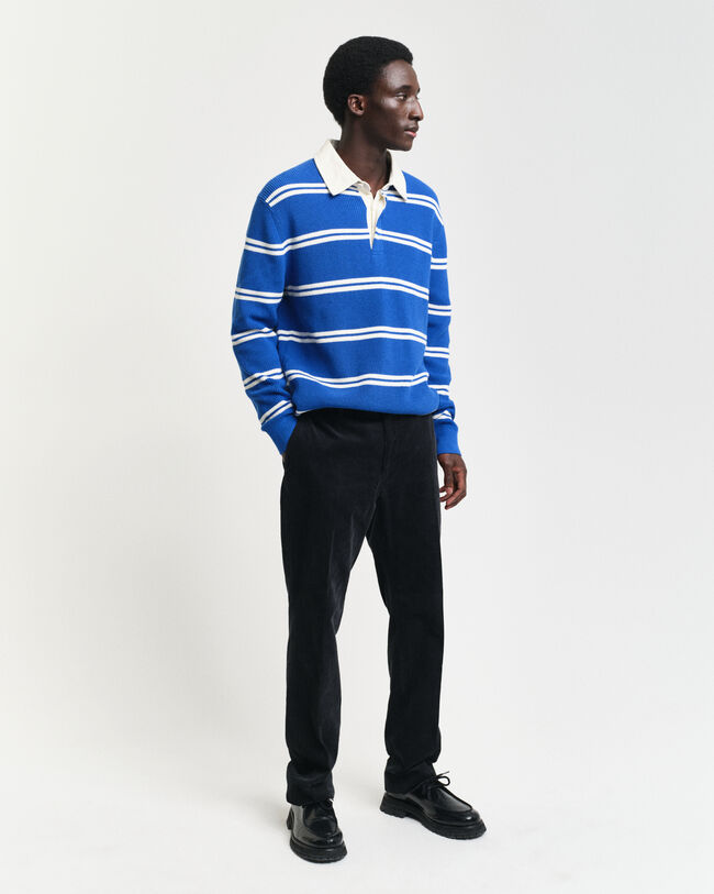 Katoenen Rugger met rib