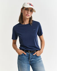 Sunfaded T-shirt met ronde hals