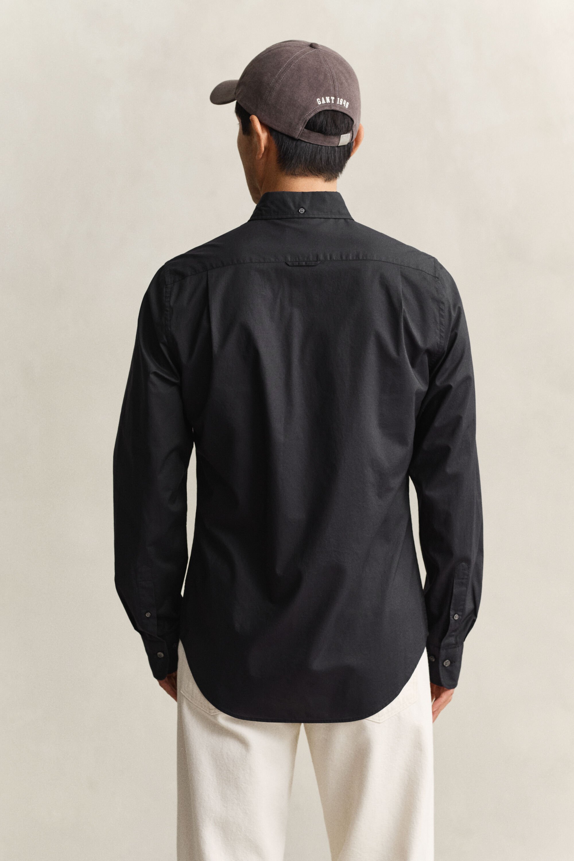 Slim Fit Classic overoverhemd van poplin