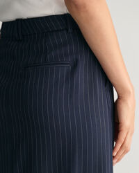 Pinstripe maxirok met plooien