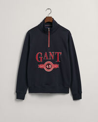 Retro Crest sweatshirt met korte rits