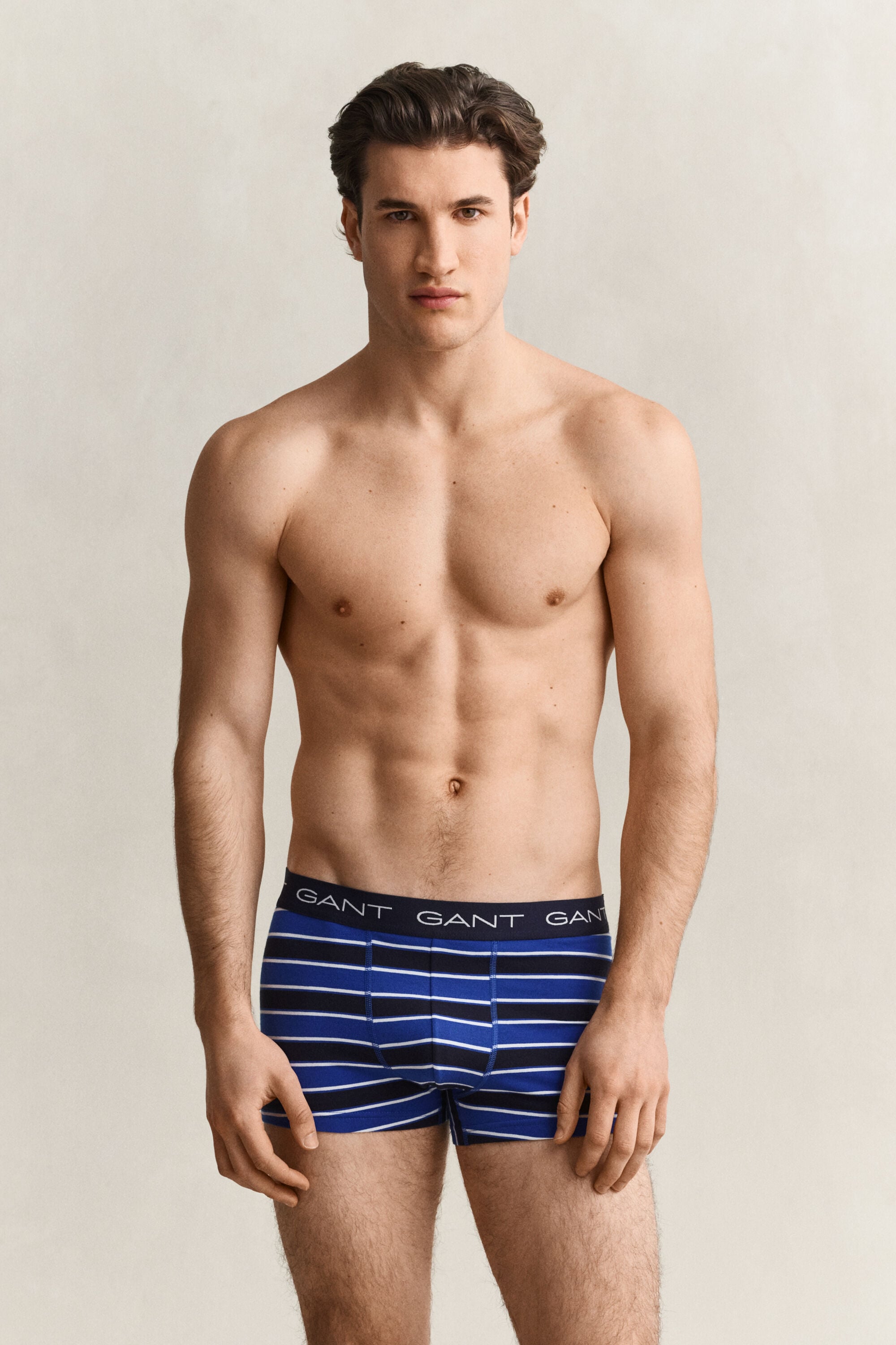 Set van drie gestreepte boxershorts