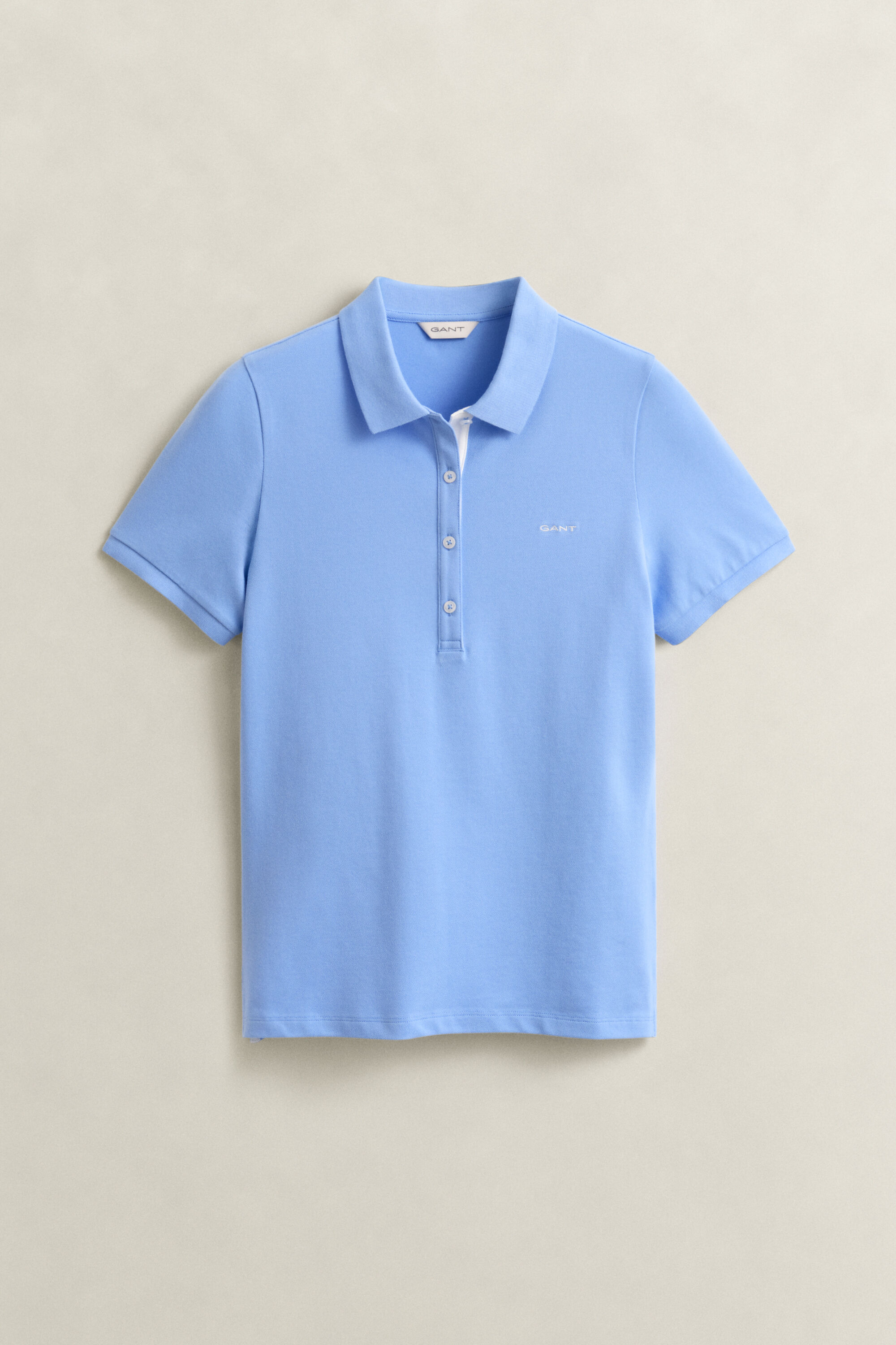 Piqué poloshirt met contrasterend detail