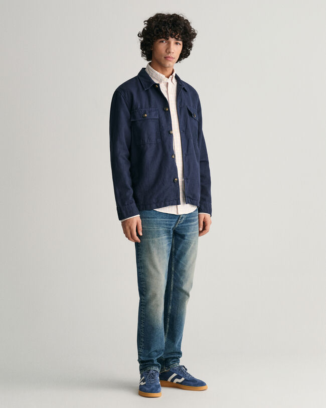 Regular Fit Tattersall Archive Oxford-overhemd