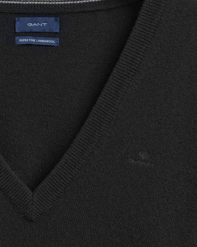 Trui met V-hals van buitengewoon zachte lamswol