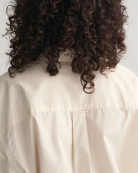 Oversized overhemd van compacte poplin