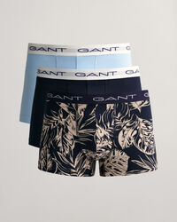 Set van drie boxershorts met Tropical leaves-print