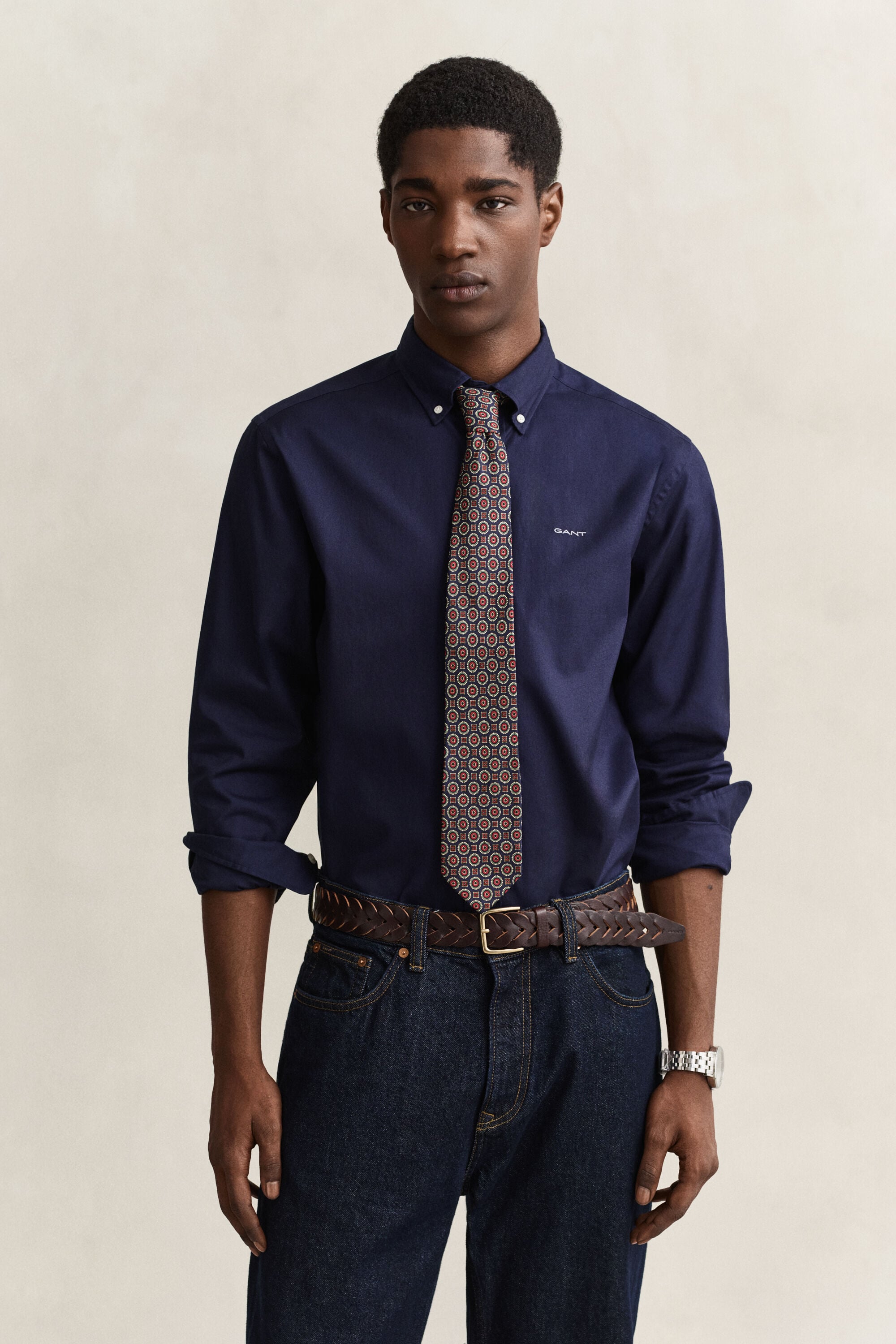 Regular Fit Pinpoint Oxford-overhemd