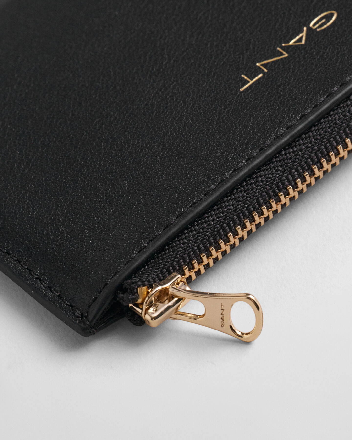 Leren kaarthouder met rits