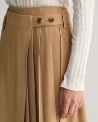 Wikkelrok met plooien in chinostijl