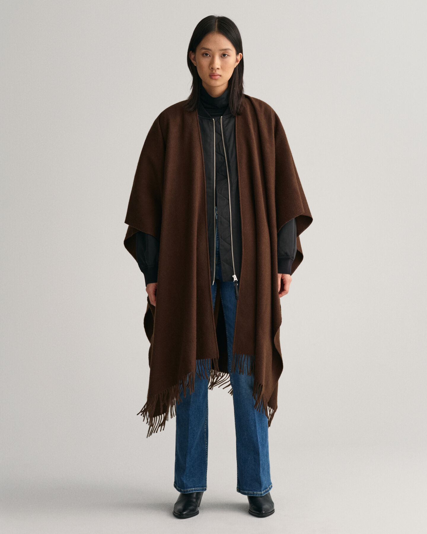 Wollen poncho