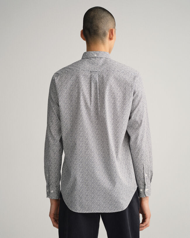 Regular Fit Oxford-overhemd met kleine paisleyprint