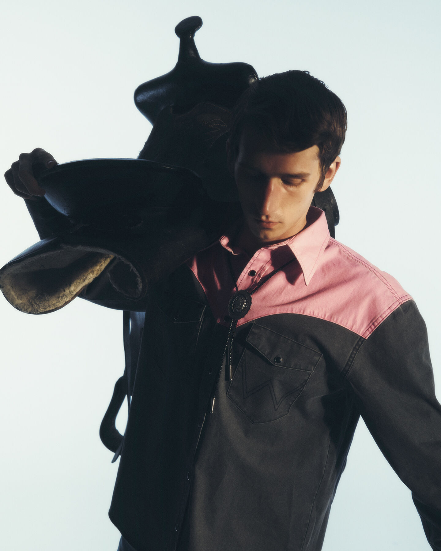 Wrangler x GANT Relaxed Fit Neon Western shirt