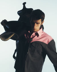 Wrangler x GANT Relaxed Fit Neon Western shirt