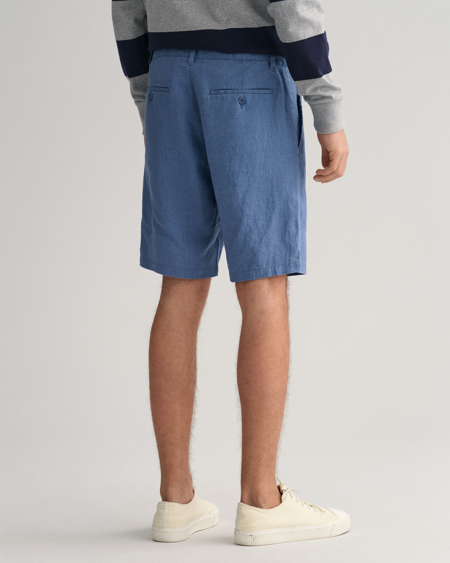 Relaxed Fit linnen short met trekkoordje