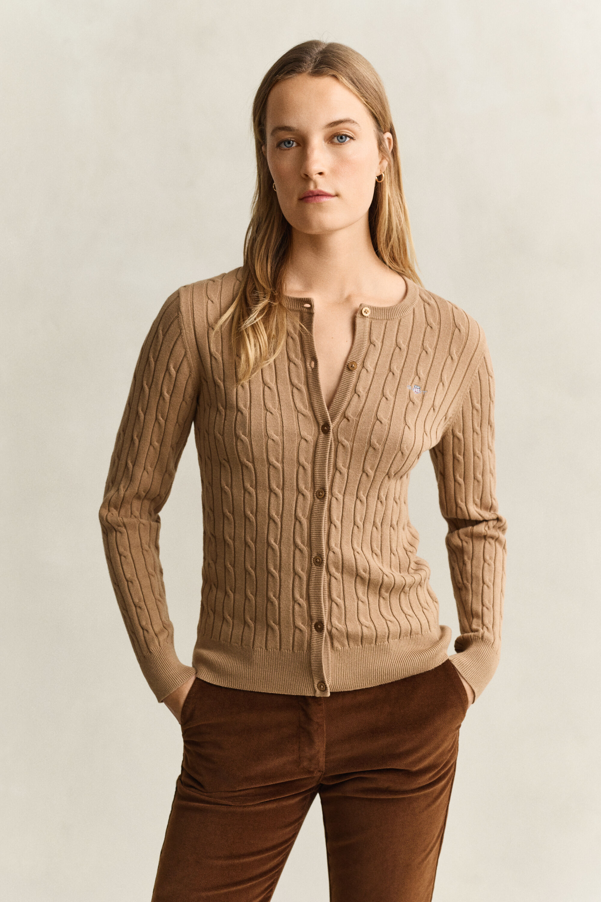 Kabelgebreid vest