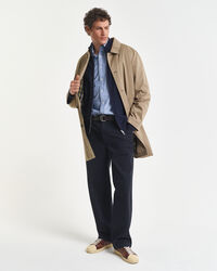 Trui met rits en microtextuur