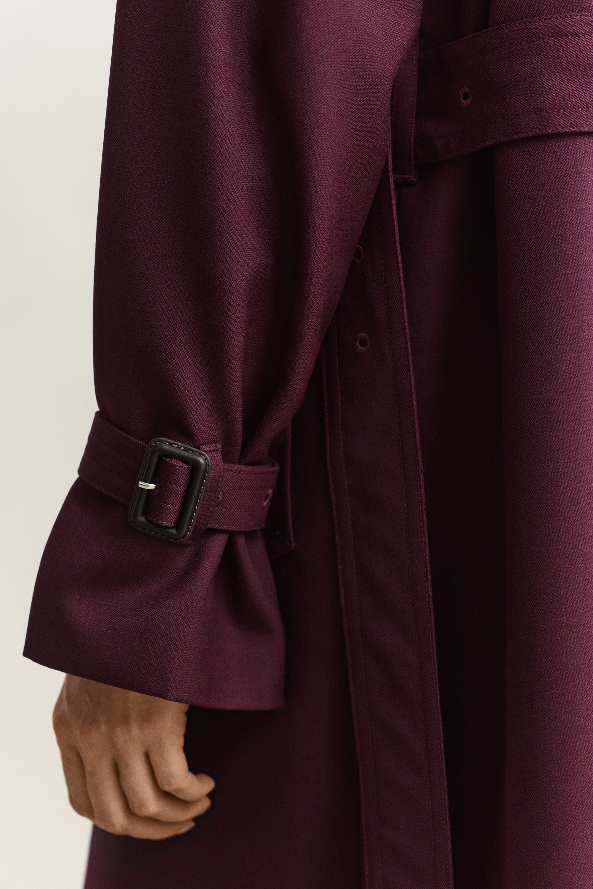 Trenchcoat van wolmix