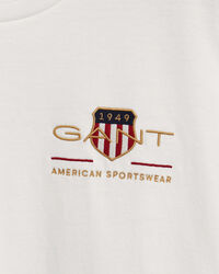 T-shirt met geborduurd Archive Shield