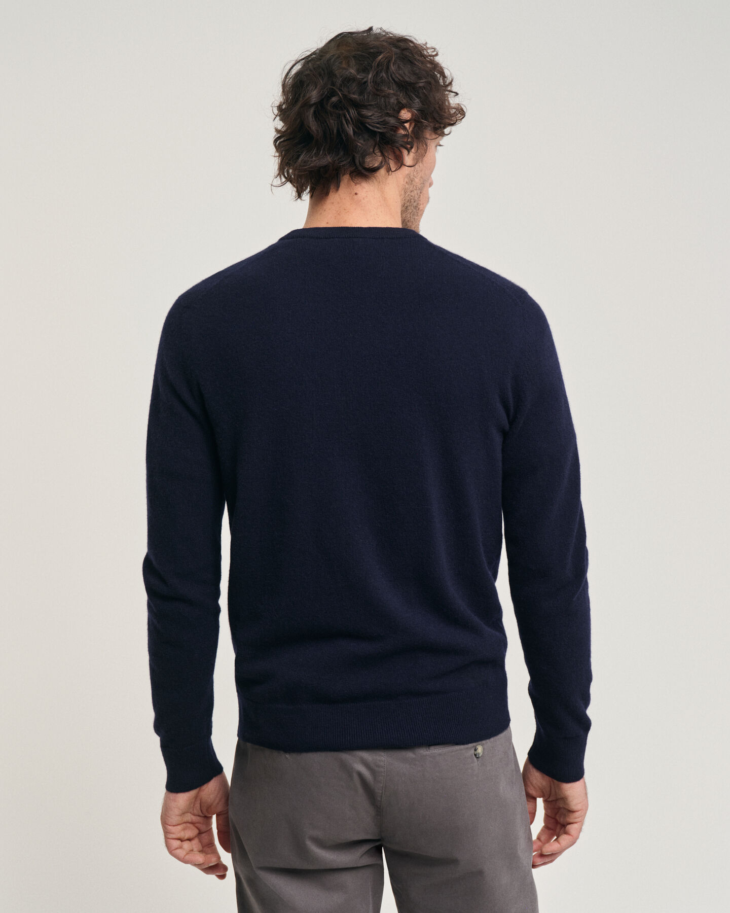 Seasonal Essential sweater met ronde hals van extra fijne lamswol