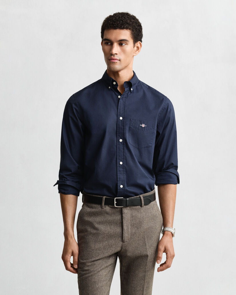 Regular Fit Classic overhemd van poplin