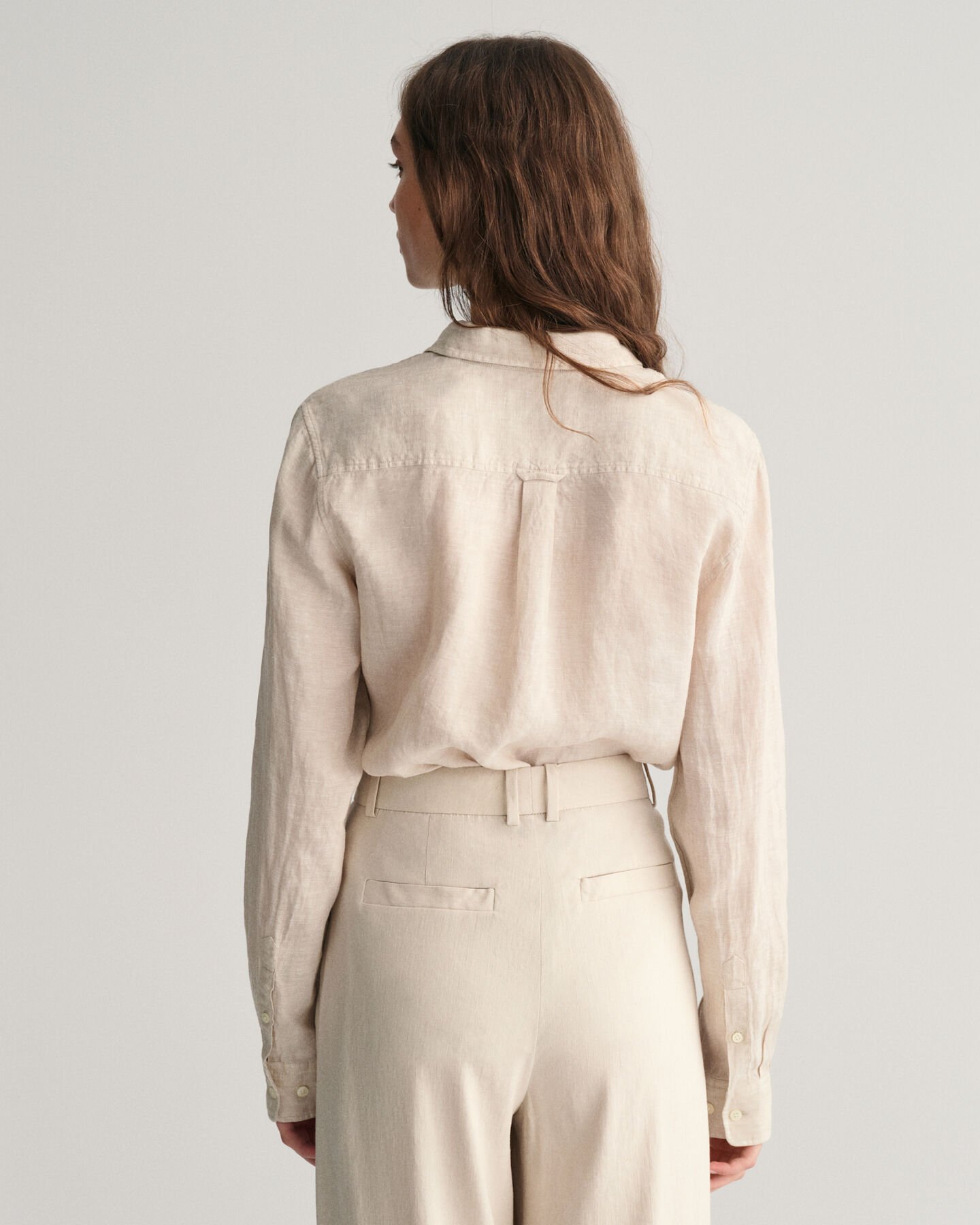 Regular Fit chambray overhemd van linnen