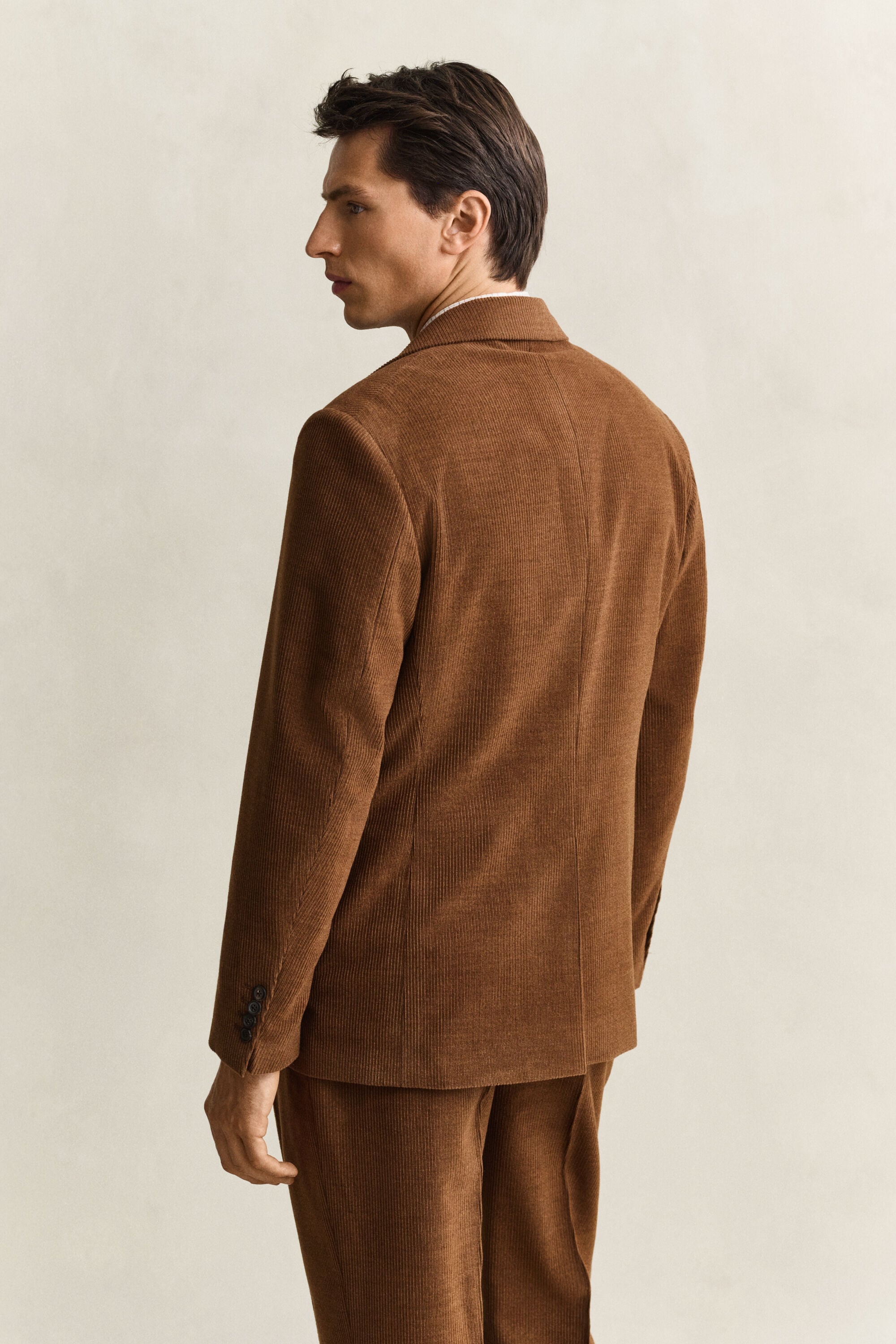 Gant x Yale blazer van wollen ribfluweel