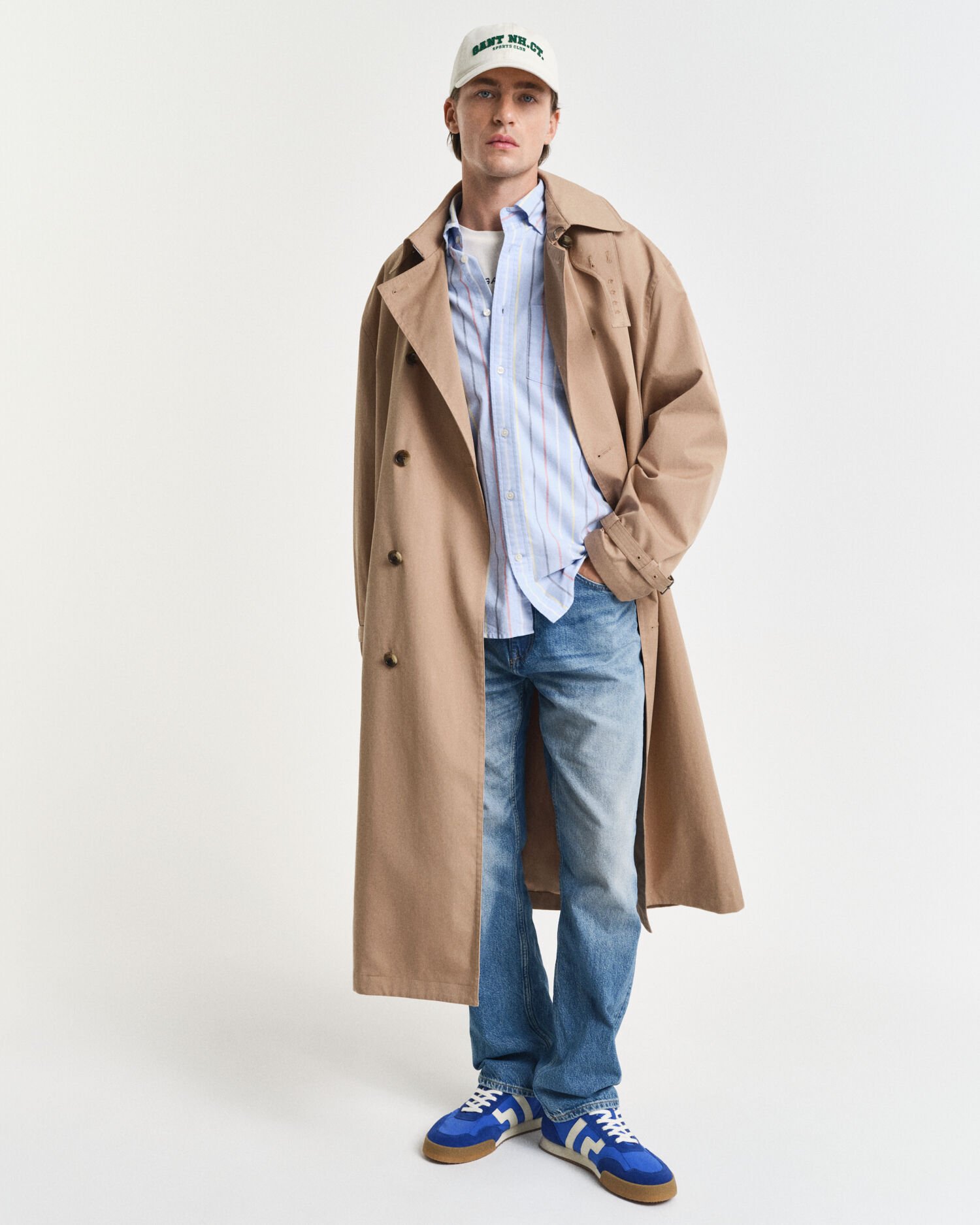 Regular Fit klassiek Oxford-overhemd met verschillende strepen