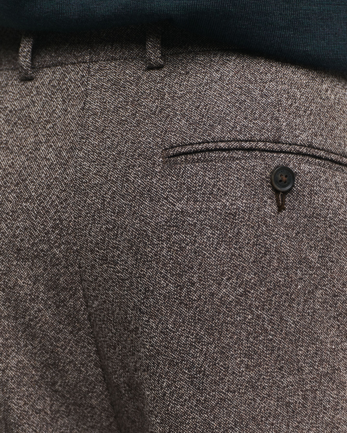 Relaxed Fit kostuumbroek van moulinéwol