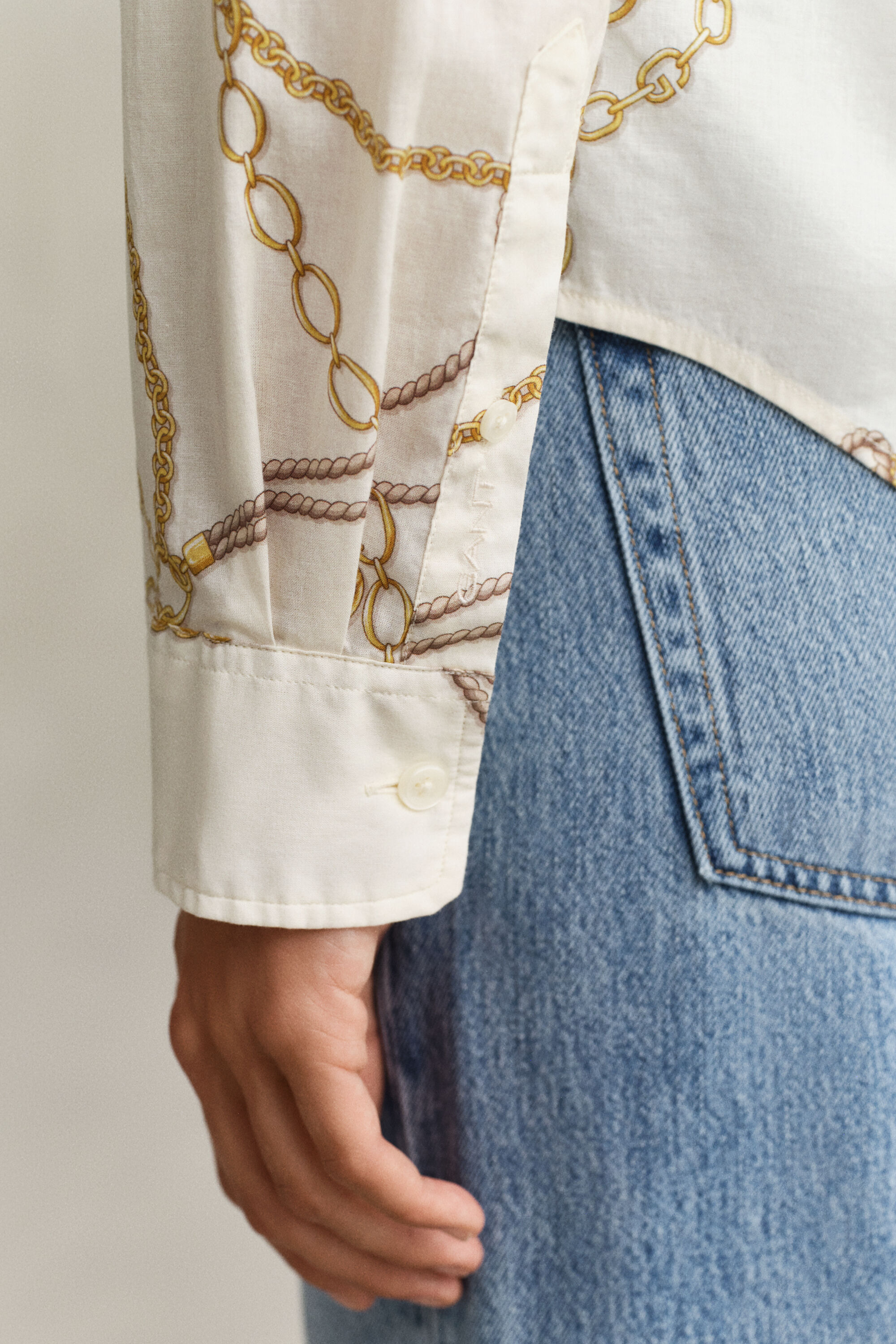 Overoverhemd van katoenen voile